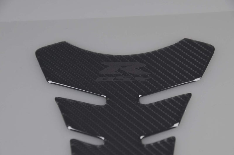 REVSOSTAR Real Carbon Look Gas Cap, Fuel Cap Decal, Tank Pad Decal Stickers,Tank Pad Protector, Grey Logo for GSXR 600 GSXR 750 GSXR 1000 K6 K7 K8 K9 L1 2006-2017, 3Pcs Per Set - Image 3